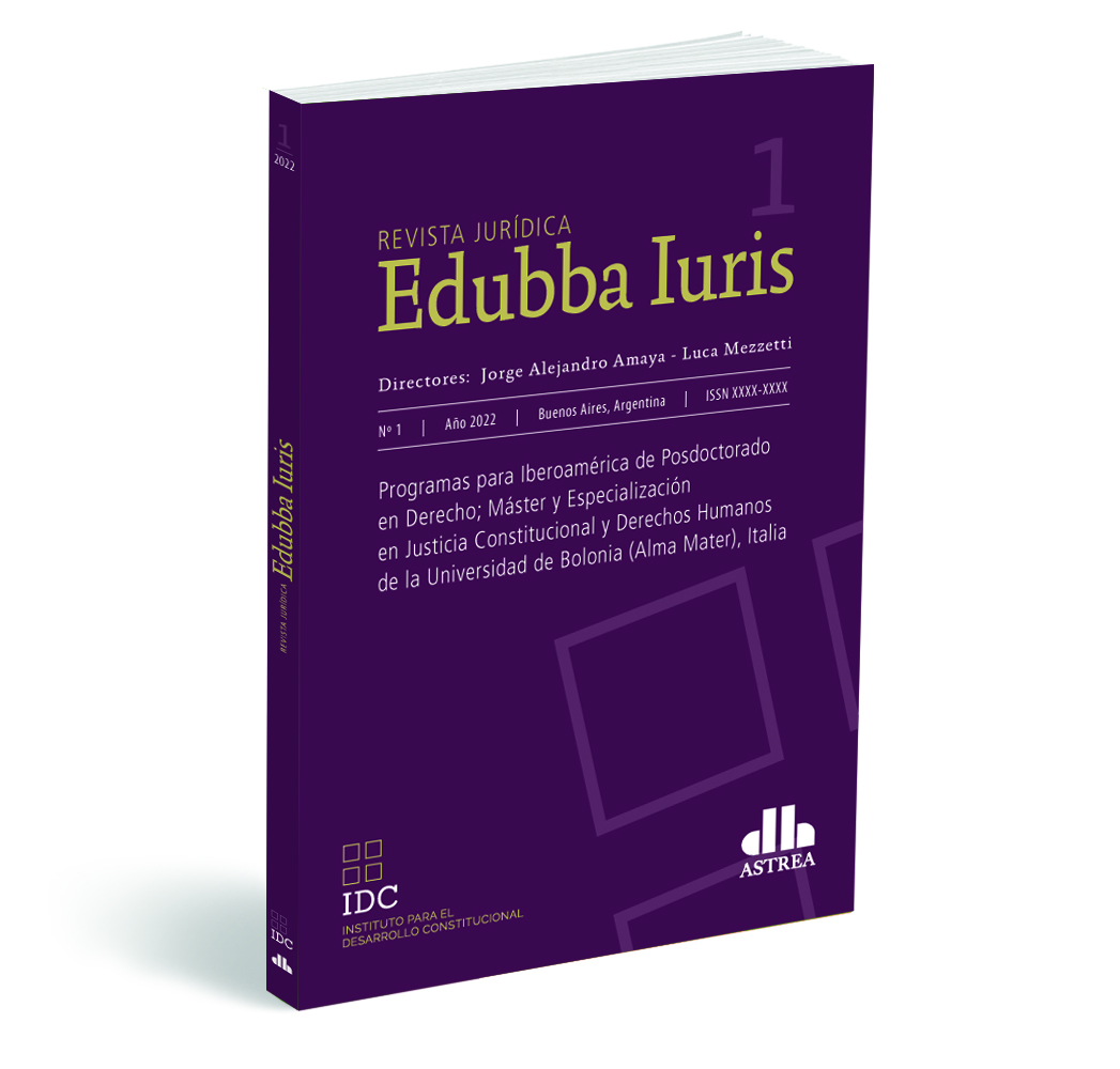 Portada: REVISTA JURIDICA, VOL. 1