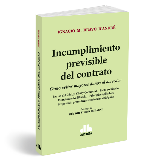 Portada: INCUMPLIMIENTO PREVISIBLE DEL CONTRATO
