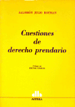 Portada: CUESTIONES DE DERECHO PRENDARIO