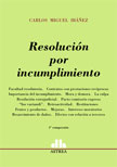 Portada: RESOLUCIÓN POR INCUMPLIMIENTO