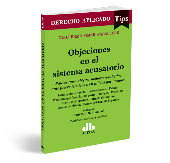 Portada: OBJECIONES EN EL SISTEMA ACUSATORIO