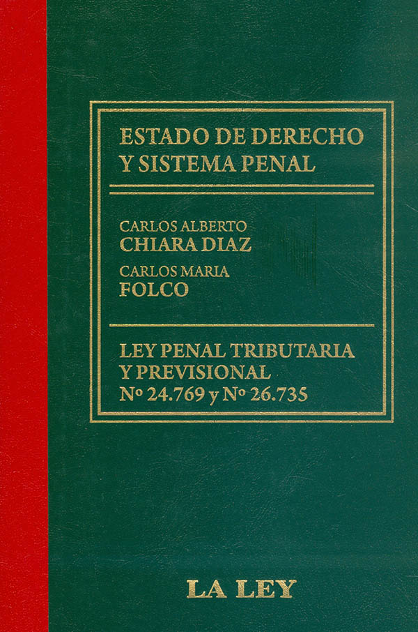 Portada: ESTADO DE DERECHO Y SISTEMA PENAL