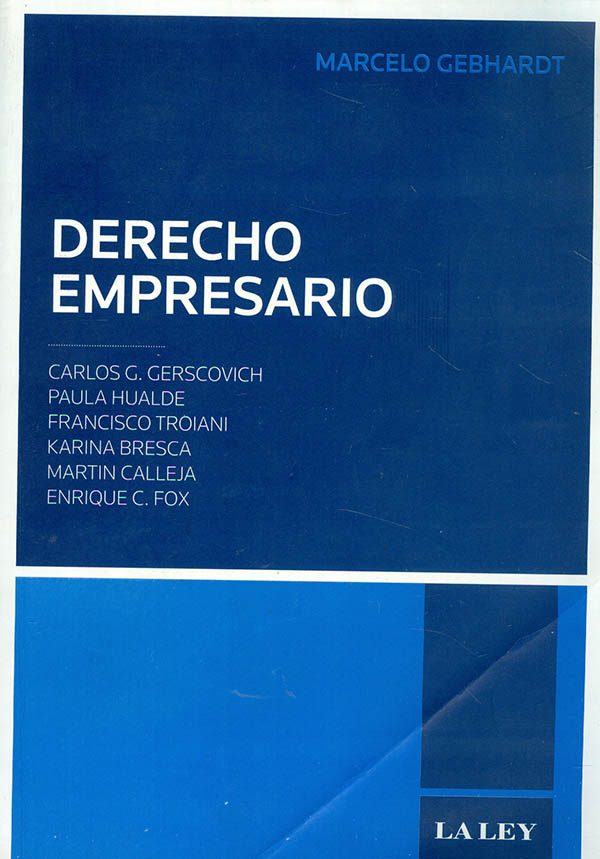 Portada: DERECHO EMPRESARIO