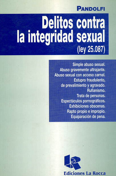 Portada: DELITOS CONTRA LA INTEGRIDAD SEXUAL