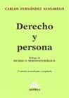 Portada: DERECHO Y PERSONA