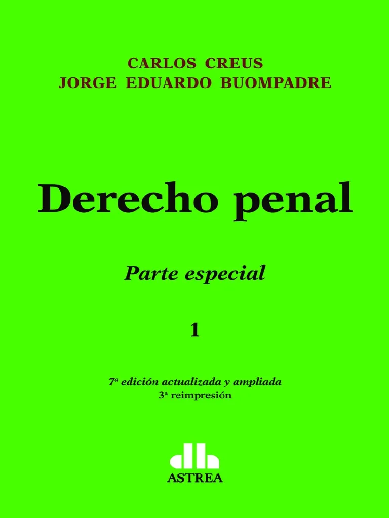 Portada: DERECHO PENAL / PARTE ESPECIAL 2
