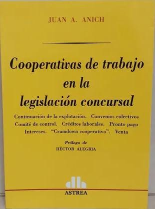 Portada: COOPERATIVAS DE TRABAJO EN LA LEGISLACION CONCURSAL
