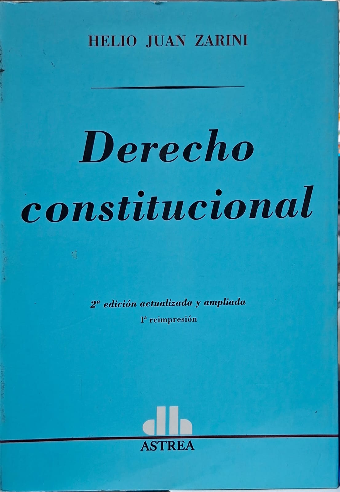 Portada: DERECHO CONSTITUCIONAL