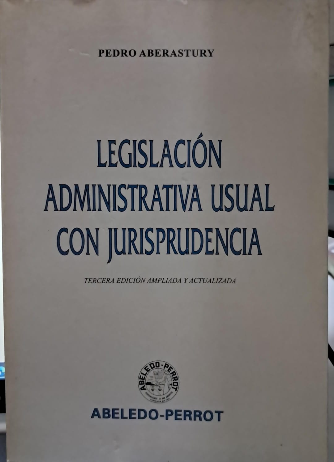 Portada: LEGISLACION ADMINISTRATIVA USUAL CON JURISPRUDENCIA