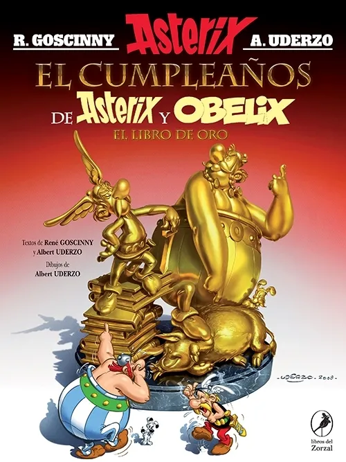 Portada: EL CUMPLEAÑOS DE ASTERIX Y OBELIX - EL LIBRO DE ORO