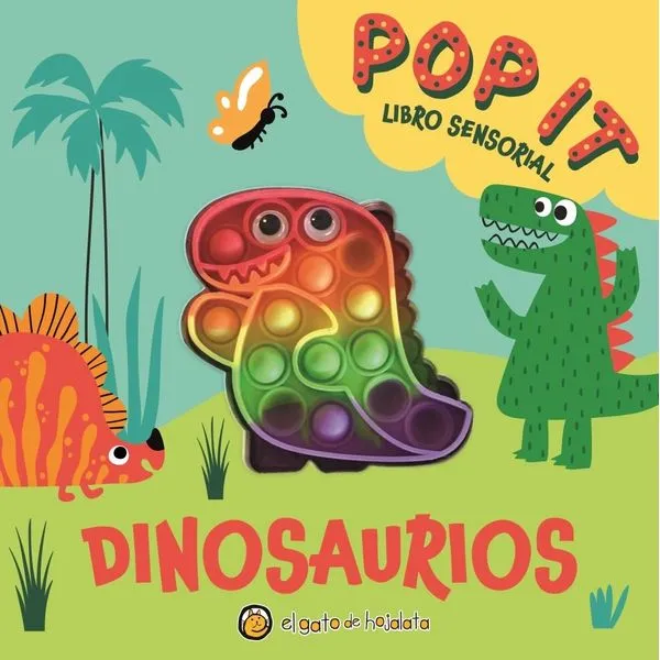 Portada: DINOSAURIOS - POP IT LIBRO SENSORIAL
