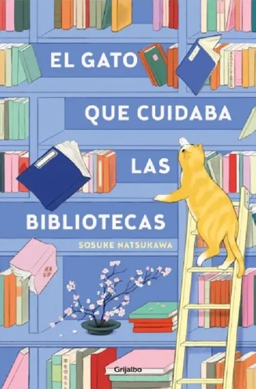 Portada: EL GATO QUE CUIDABA LAS BIBLIOTECAS