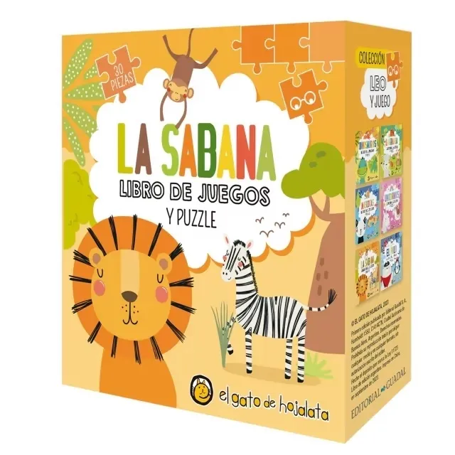 Portada: LA SABANA-LIBRO DE JUEGO Y PUZZLE