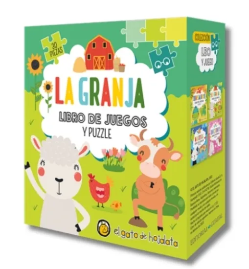 Portada: LA GRANJA-LIBRO DE JUEGO Y PUZZLE