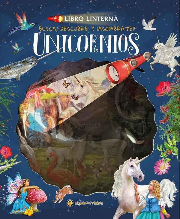 Portada: UNICORNIOS - LIBRO LINTERNA