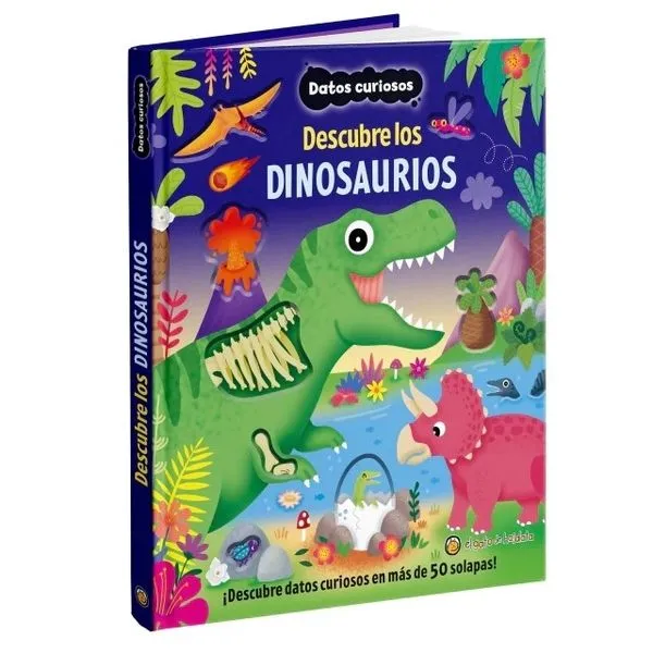 Portada: DESCUBRE LOS DINOSAURIOS- DATOS CURIOSOS