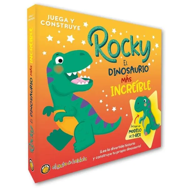 Portada: ROCKY, EL DINOSAURIO MAS INCREIBLE - JUEGA Y CONSTRUYE