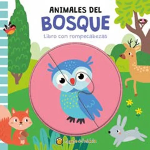 ANIMALES DEL BOSQUE - LIBRO CON ROMPE CABEZAS — NO APLICA (portada)