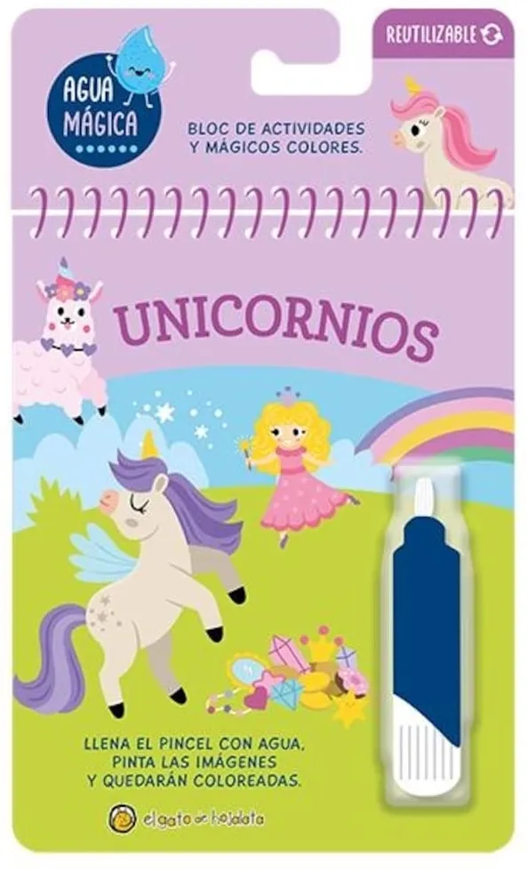 Portada: UNICORNIO - A JUGAR CON AGUA MAGICA