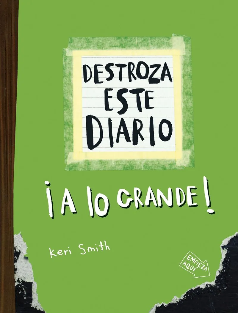 Portada: DESTROZA ESTE DIARIO - A LO GRANDE - VERDE FLUO