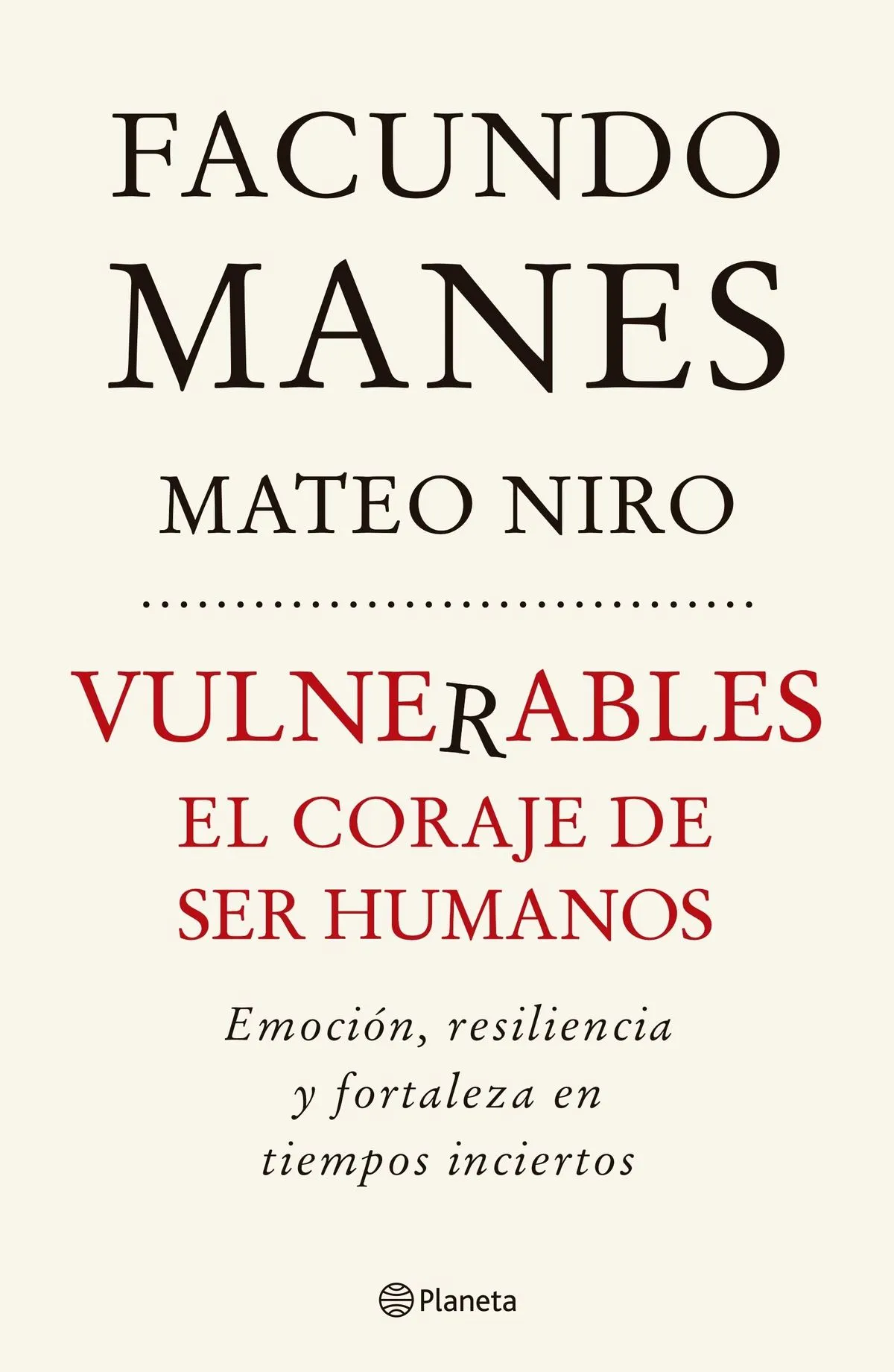 Portada: VULNERABLES - EL CORAJE DE SER HUMANOS