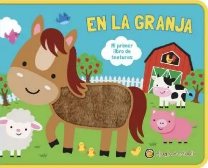 Portada: EN LA GRAJA - MI PRIMER LIBRO DE TEXTURAS