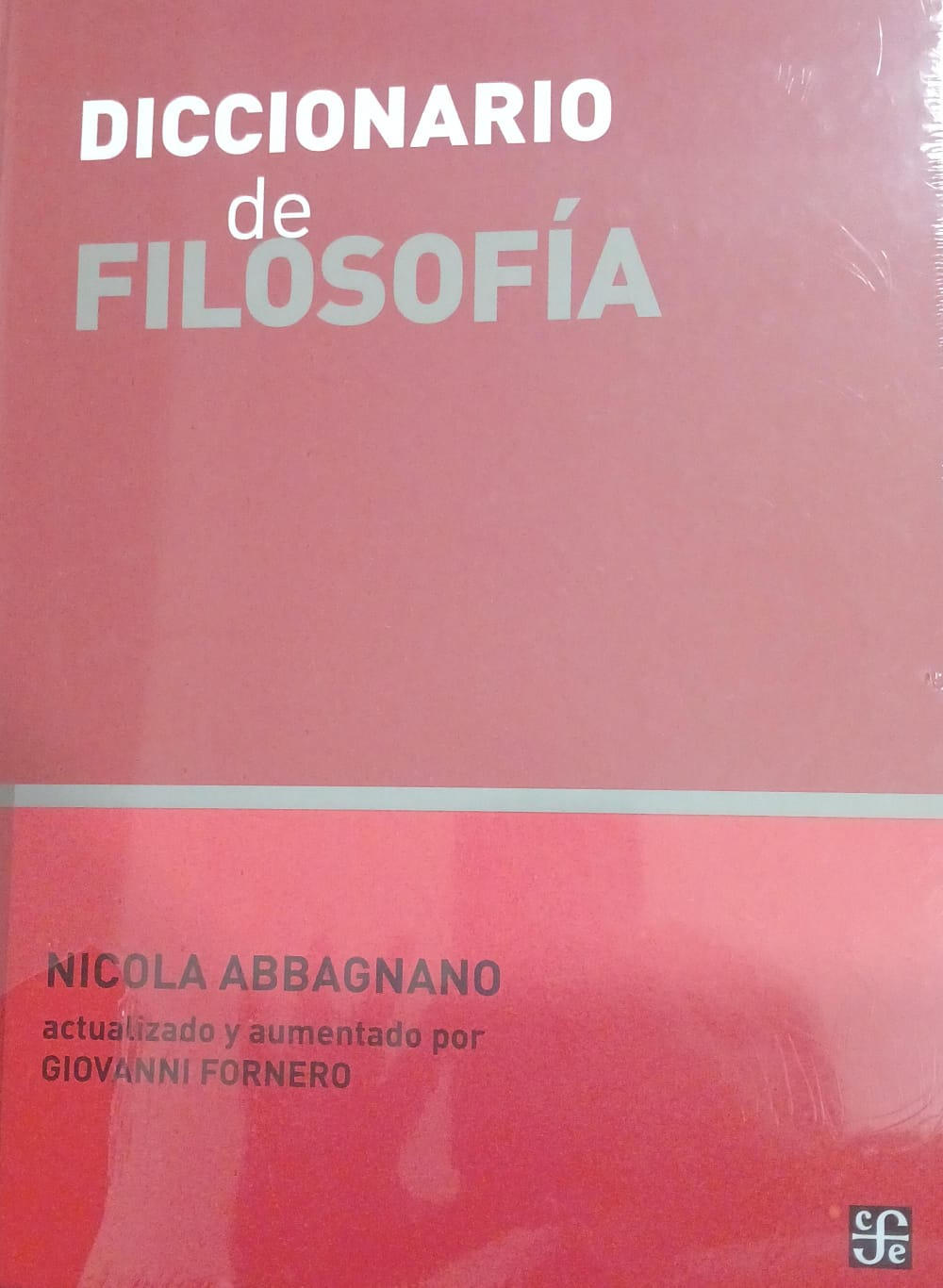 Portada: DICCIONARIO DE FILOSOFIA - NICOLA ABBAGNANO