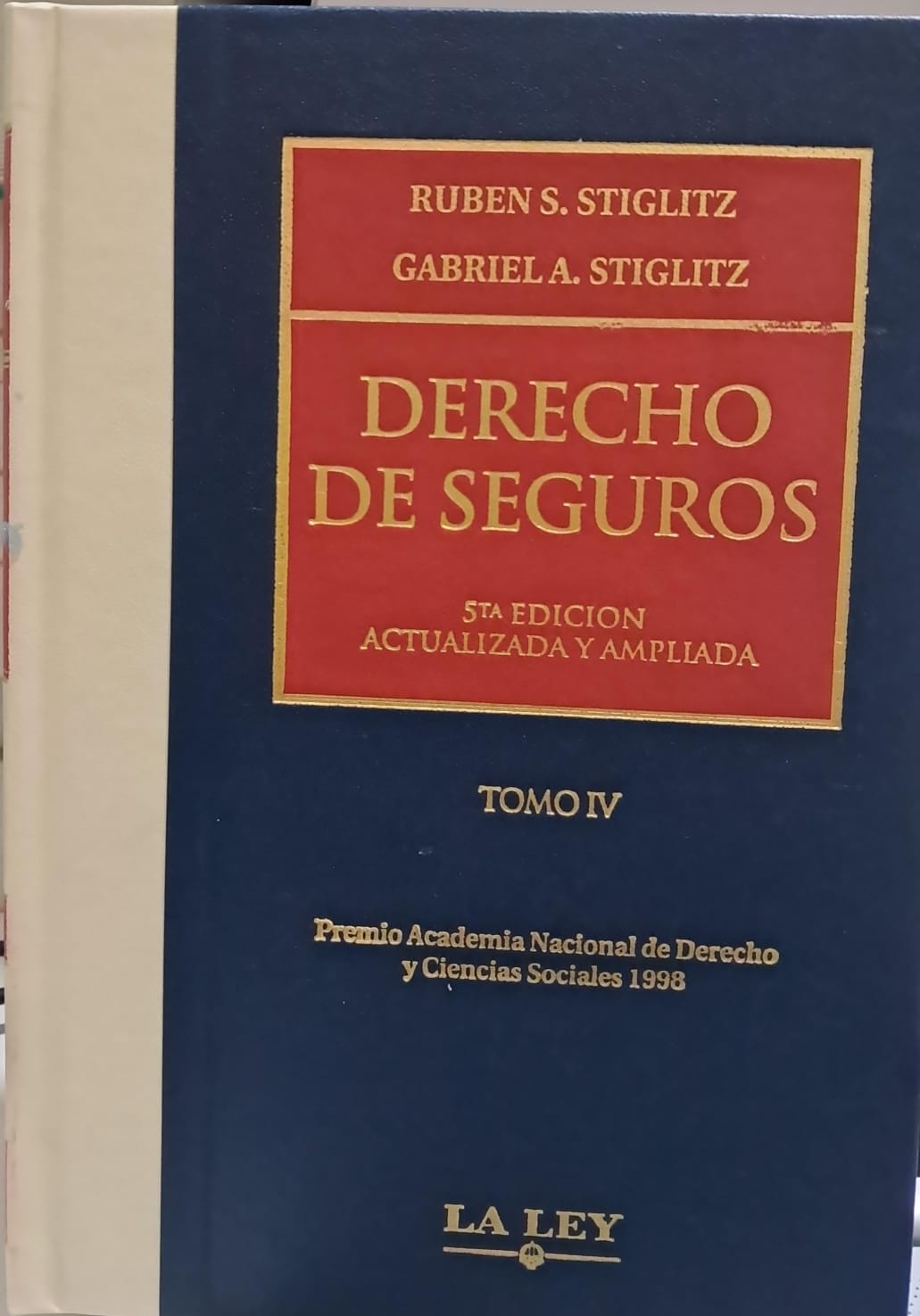 Portada: DERECHO DE SEGUROS IV