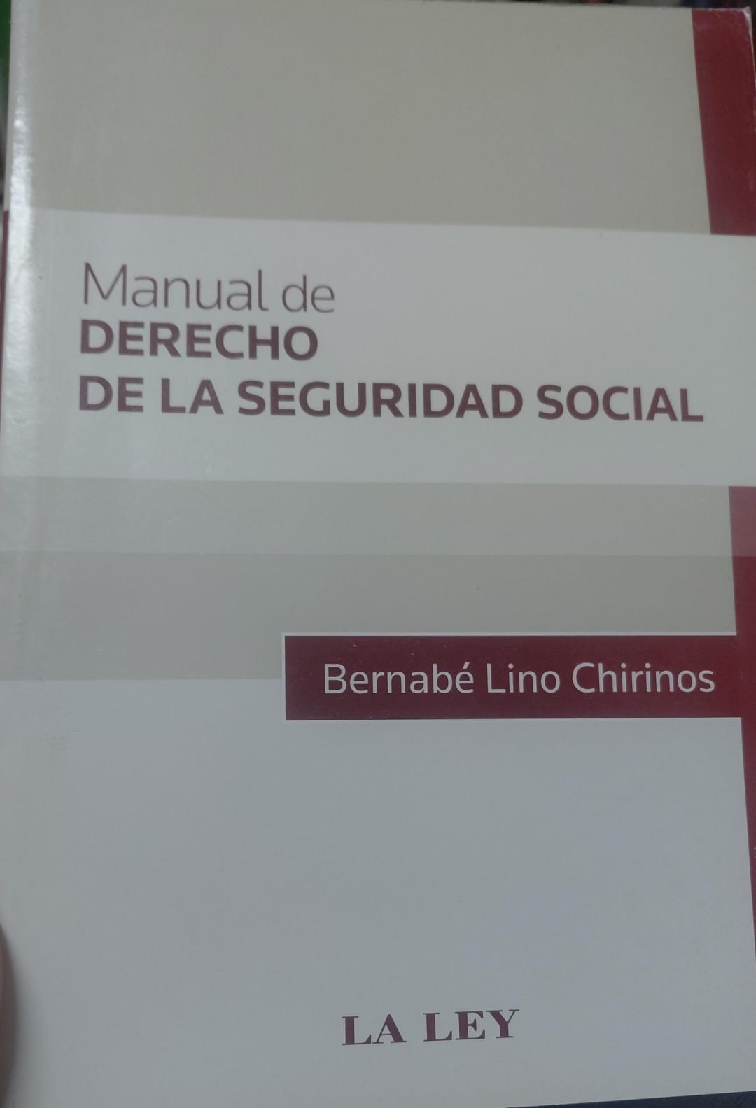 Portada: DERECHO DE LA SEGURIDAD SOCIAL