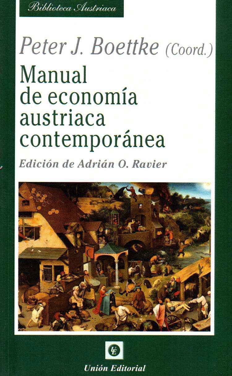 Portada: MANUAL DE ECONOMIA AUTRIACA CONTEMPORANEA