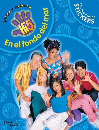 Portada: HI 5 EN EL FONDO DEL MAR CON STICKERS (JUEGO Y COLOREO)