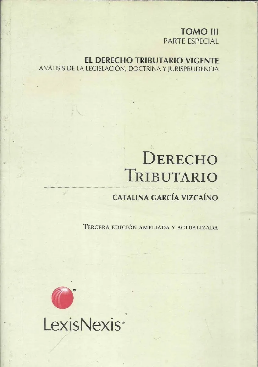 Portada: DERECHO TRIBUTARIO - TOMO lll