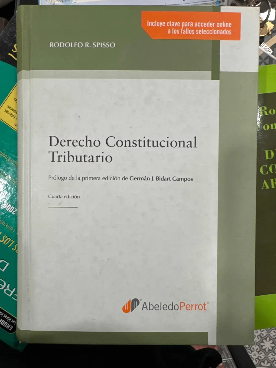 Portada: DERECHO CONTITUCIONAL TRIBUTARIO