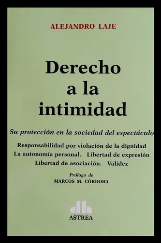 Portada: DERECHO A LA INTIMIDAD