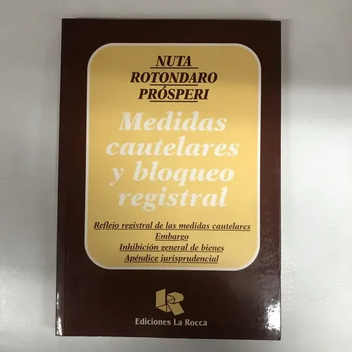 Portada: MEDIDAS CAUTELARES Y BLOQUEO REGISTRAL
