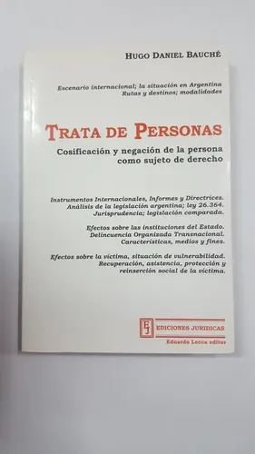 Portada: TRATA DE PERSONAS