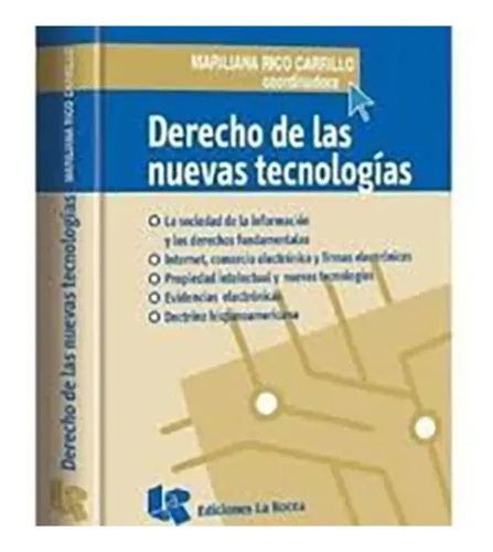 Portada: DERECHO DE LA NUEVA  TECNOLIGIAS
