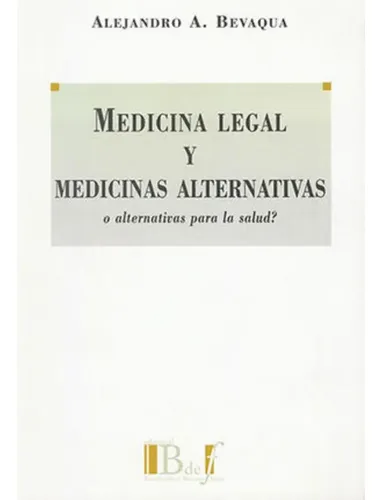 Portada: MEDICINA LEGAL Y MEDICINAS ALTERNATIVAS
