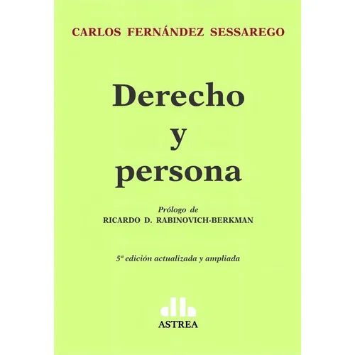 Portada: DERECHO Y PERSONA