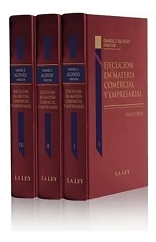 Portada: EJECUCION EN MATERIA COMERCIAL Y EMPRESARIAL (3 TOMOS)