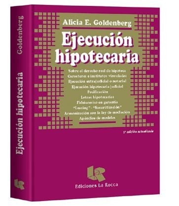 Portada: EJECUCIÓN HIPOTECARIA