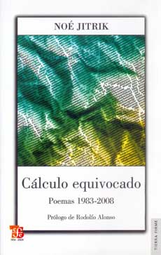 Portada: Cálculo equivocado. Poemas 1983-2008