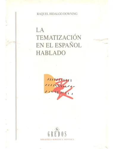 Portada: TEMATIZACION EN EL ESPAÑOL HABLADO