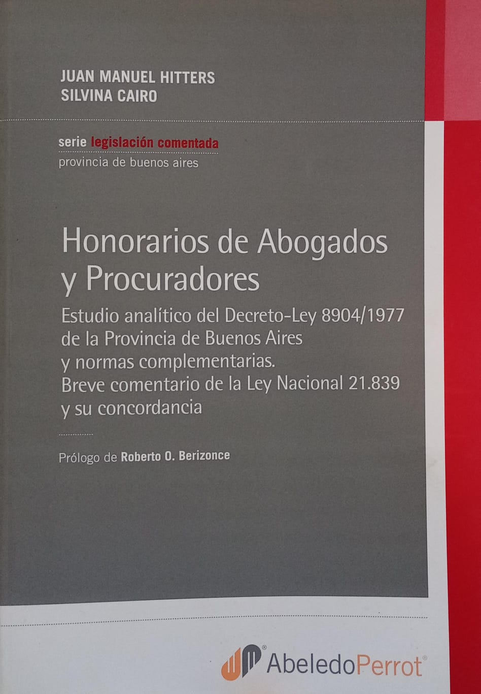 Portada: HONORARIOS DE ABOGADOS Y PROCURADORES