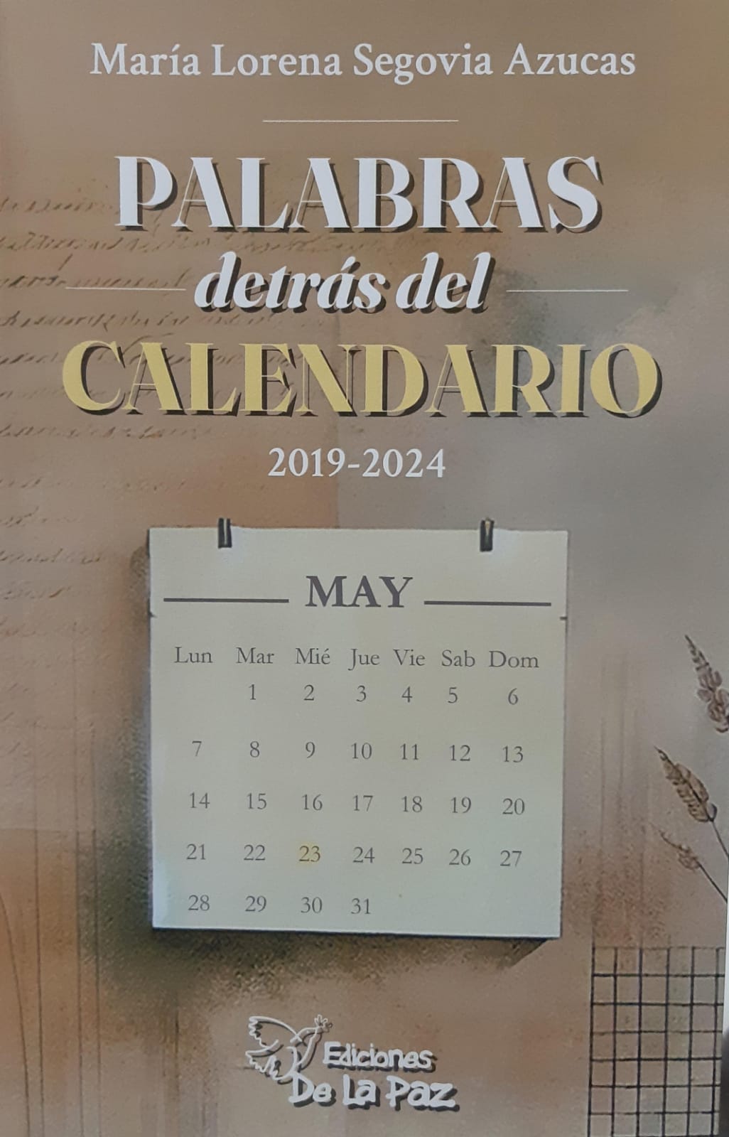 Portada: PALABRAS DETRAS DEL CALENDARIO