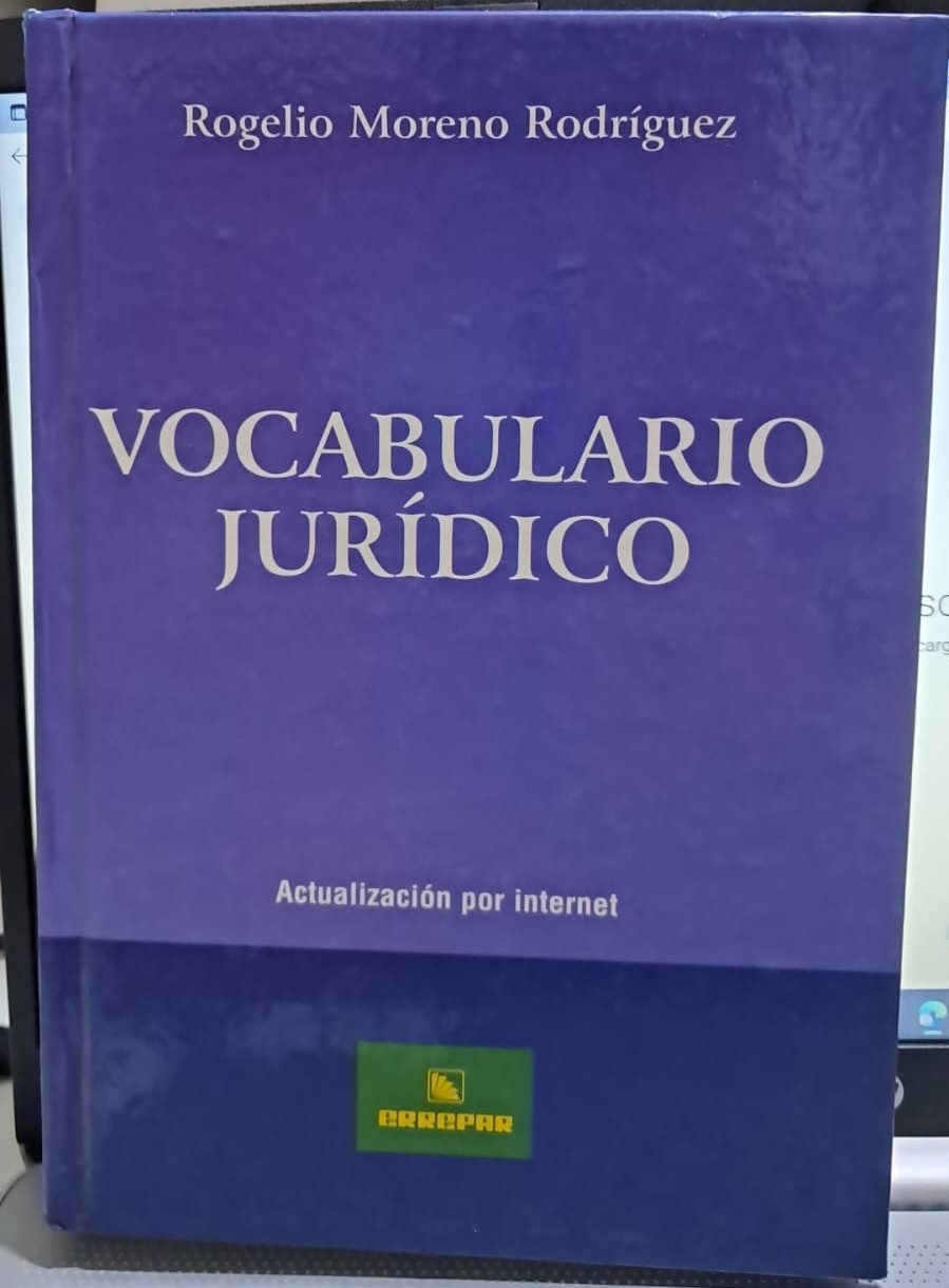 Portada: VOCABULARIO JURIDICO
