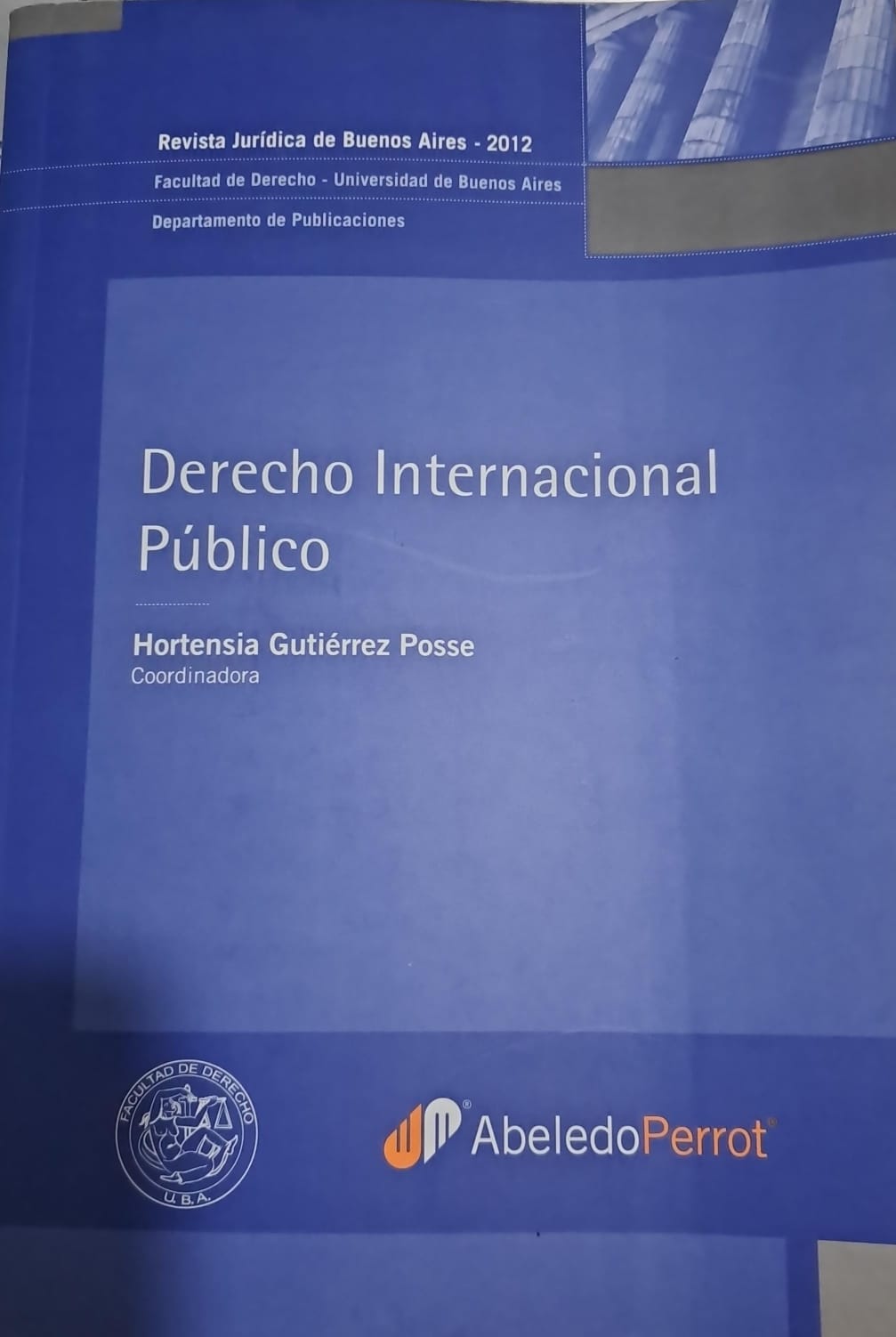 Portada: DERECHO INTERNACIONAL PUBLICO