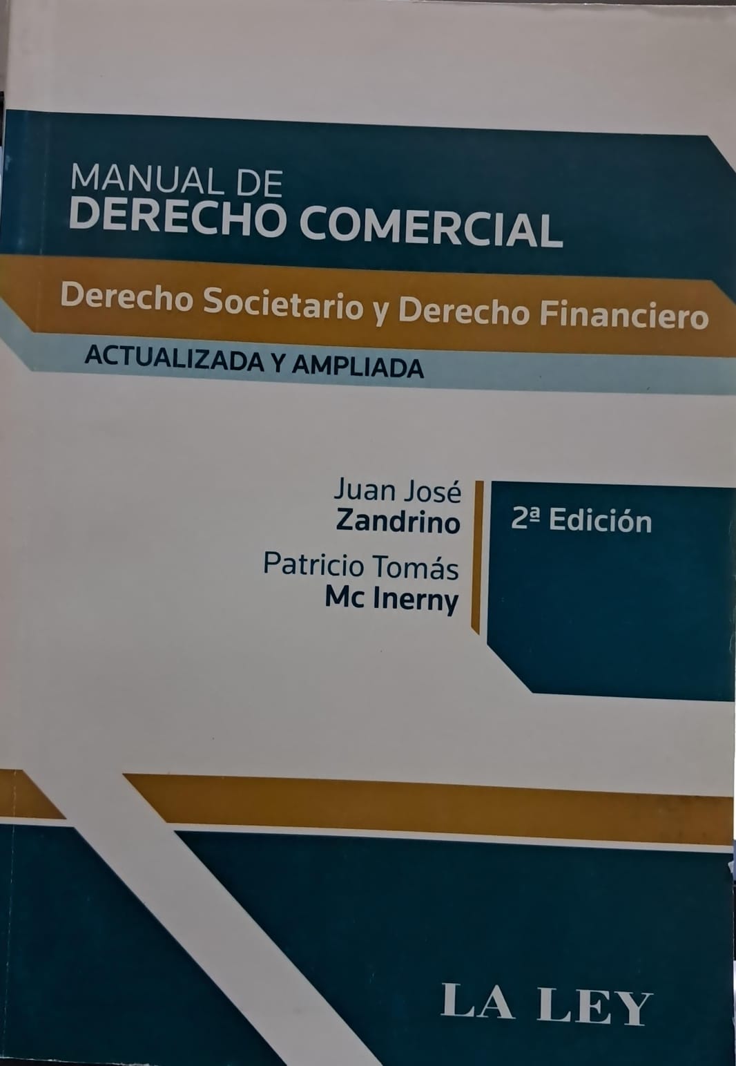 Portada: MANUAL DE DERECHO COMERCIAL