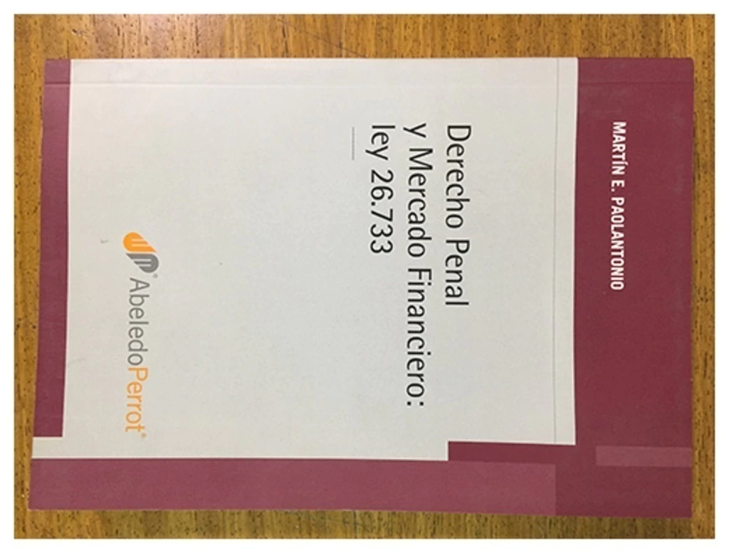 Portada: DERECHO PENAL Y MERCADO FINANCIERO: LEY 26.733