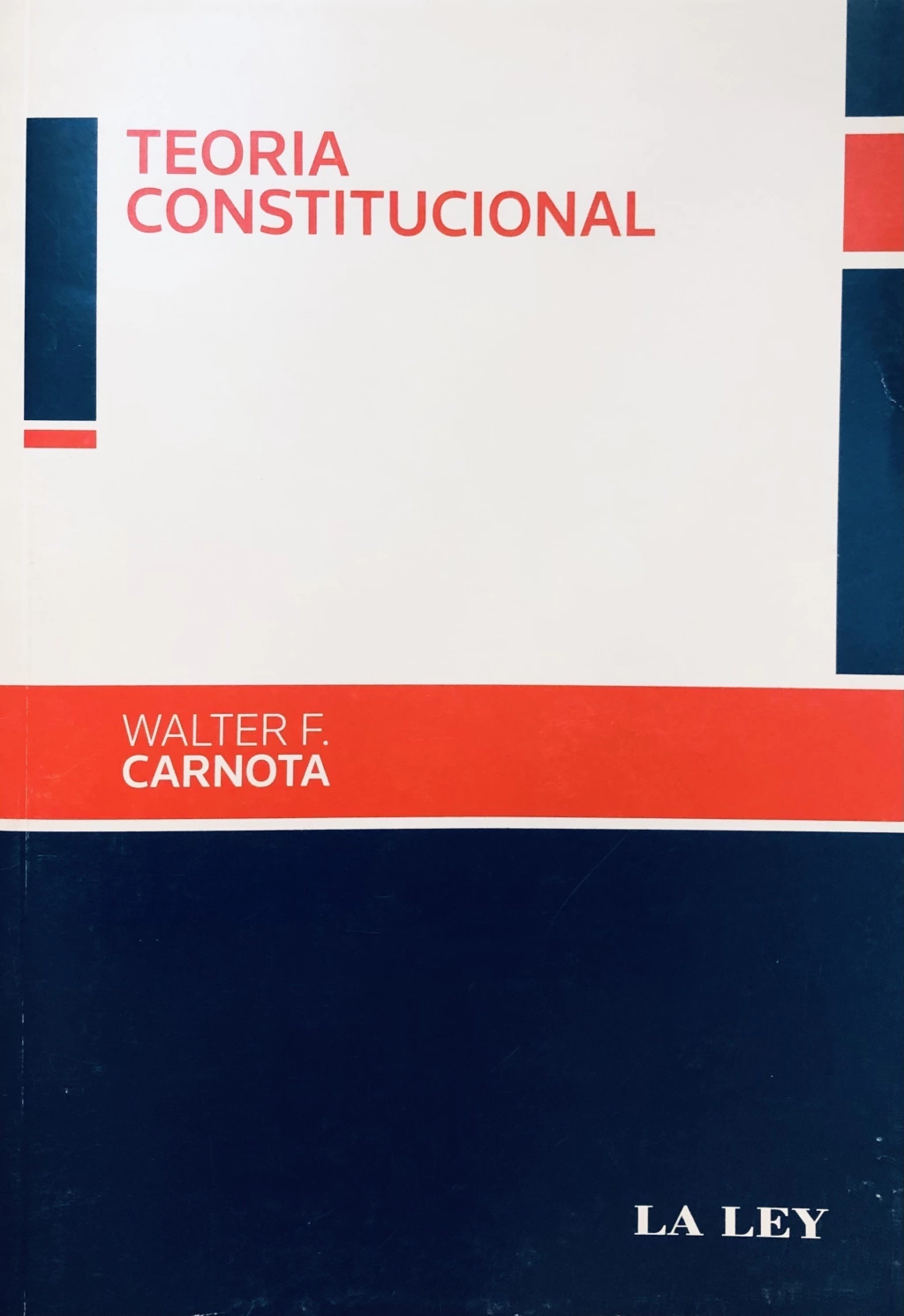 Portada: TEORIA CONSTITUCIONAL